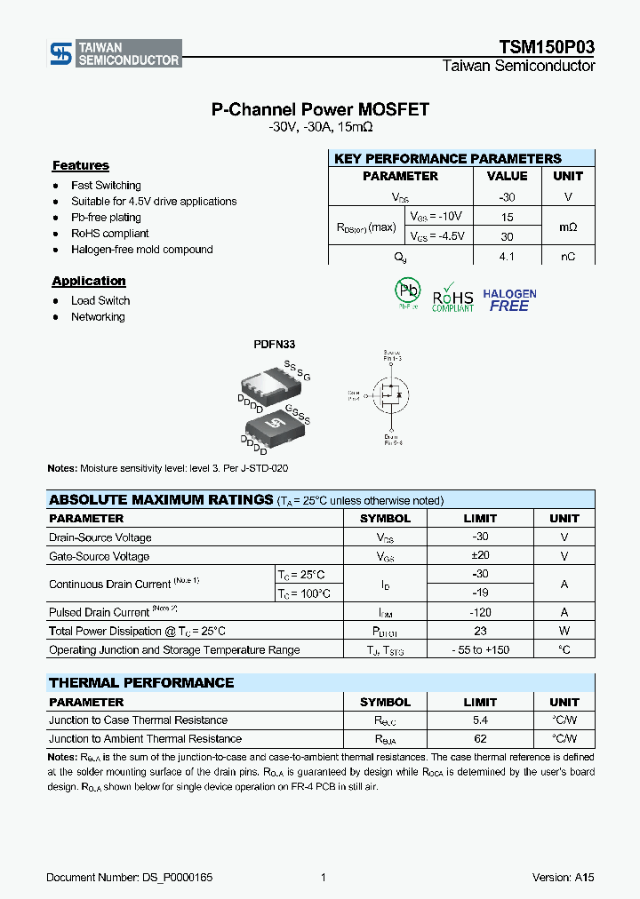 TSM150P03PQ33RGG_8239958.PDF Datasheet