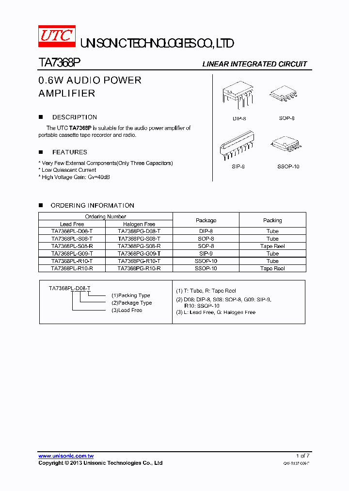 TA7368PL-S08-T_8242297.PDF Datasheet