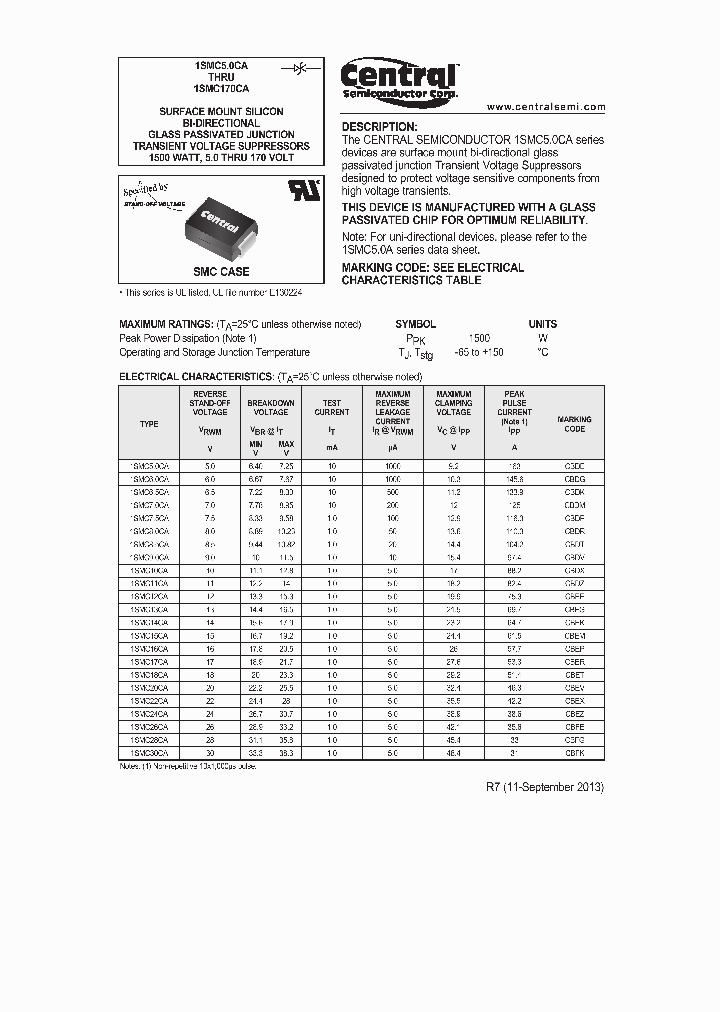 1SMC90CA_8243148.PDF Datasheet