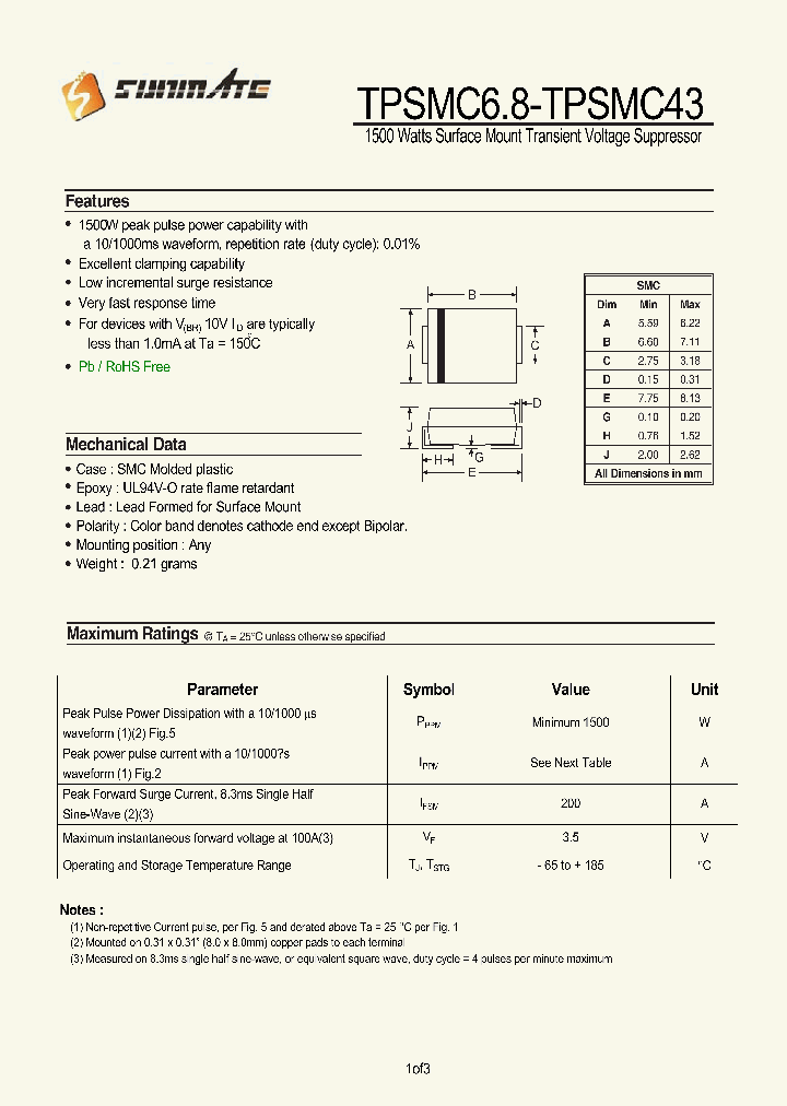 TPSMC24CA_8246028.PDF Datasheet