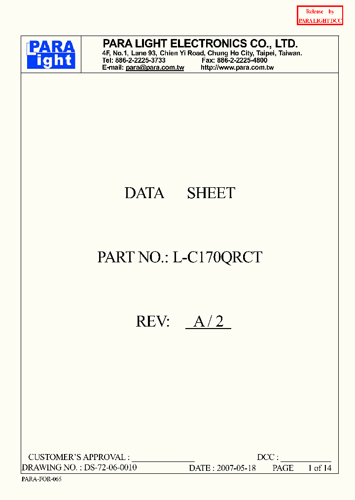 L-C170QRCT_8246106.PDF Datasheet