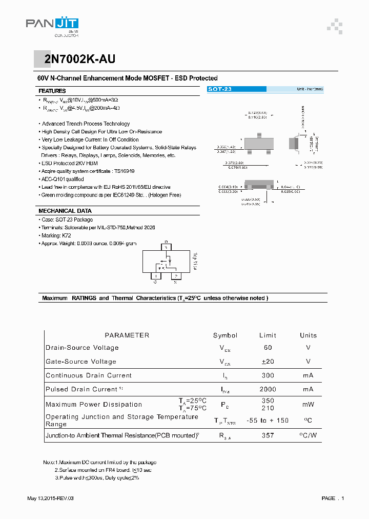 2N7002K-AU-15_8247775.PDF Datasheet