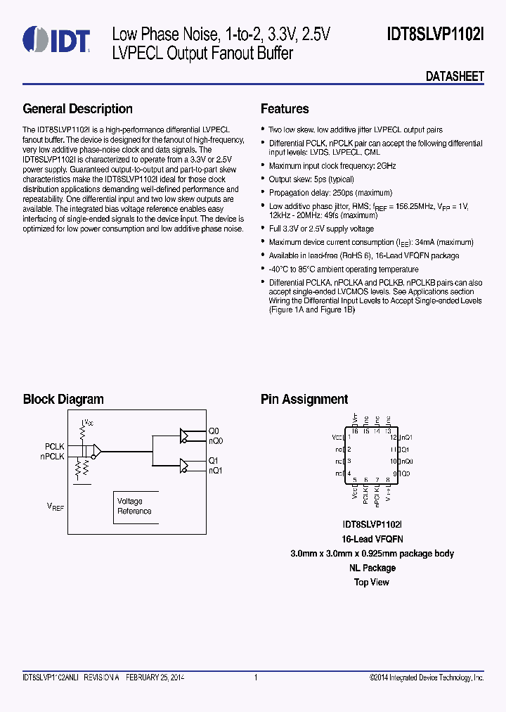 IDT8SLVP1102I_8248936.PDF Datasheet