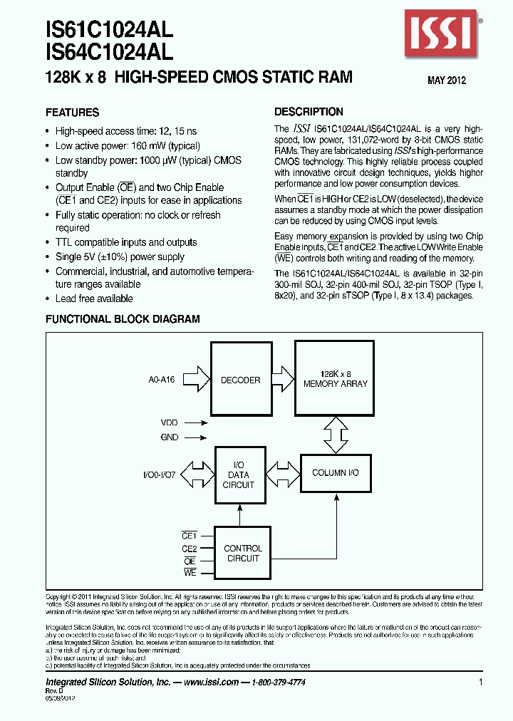 IS64C1024AL-15KA3_8249190.PDF Datasheet