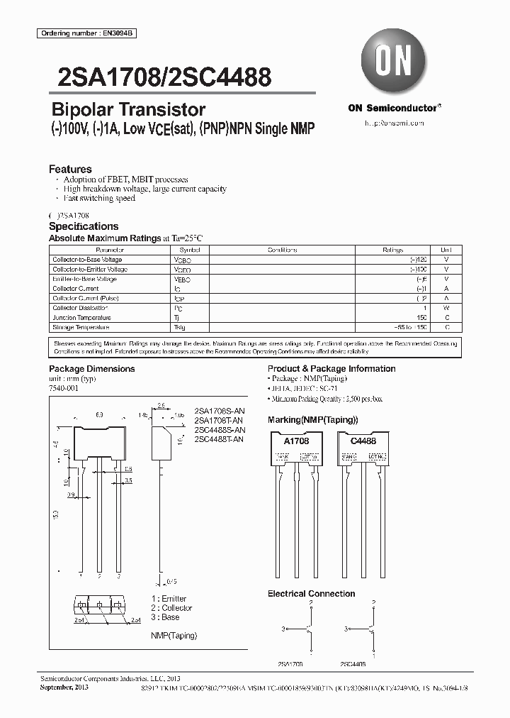 2SA1708S-AN_8253189.PDF Datasheet Download --- IC-ON-LINE