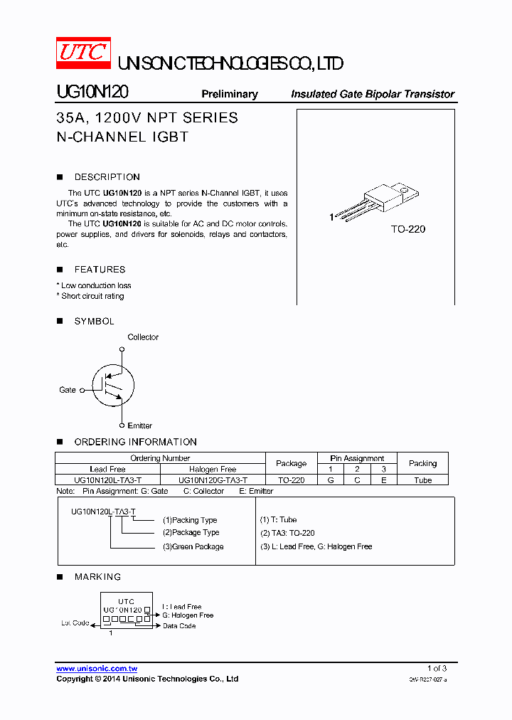 UG10N120G-TA3-T_8254692.PDF Datasheet