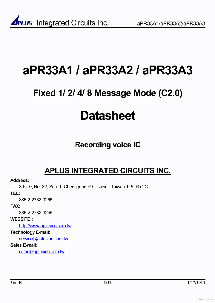 APR33A1_7855096.PDF Datasheet