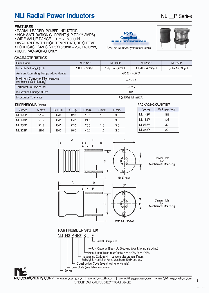 NLI142P_7856401.PDF Datasheet