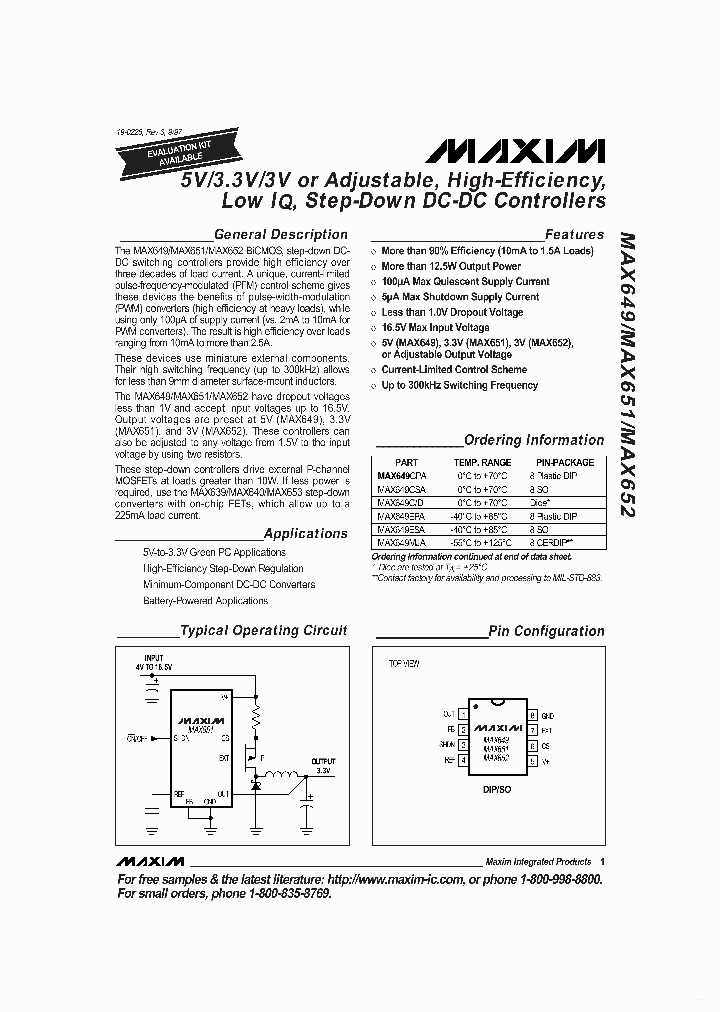 MAX651_7866635.PDF Datasheet