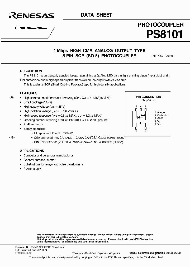 PS8101_8258271.PDF Datasheet Download --- IC-ON-LINE
