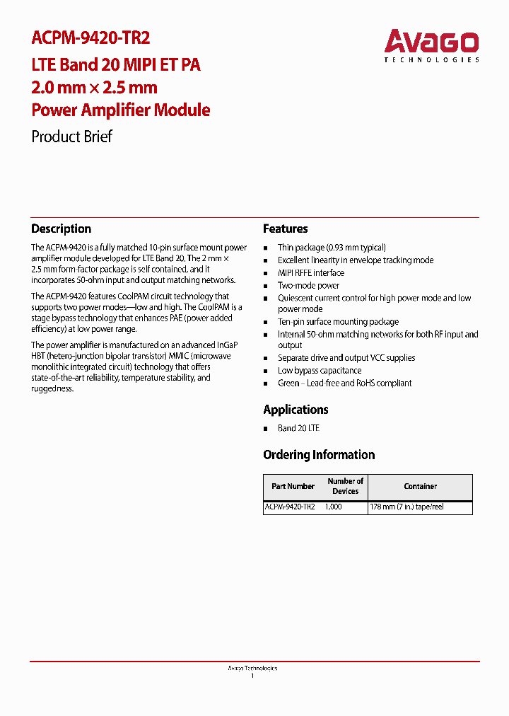 ACPM-9420-TR2_8281568.PDF Datasheet