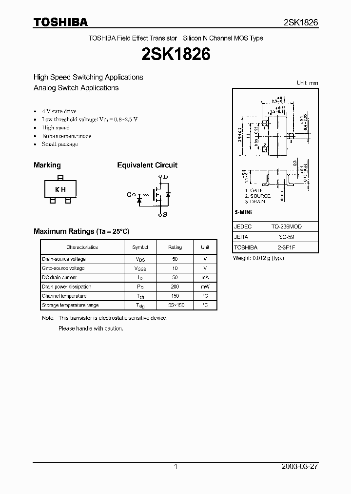 2SK1826_8285021.PDF Datasheet