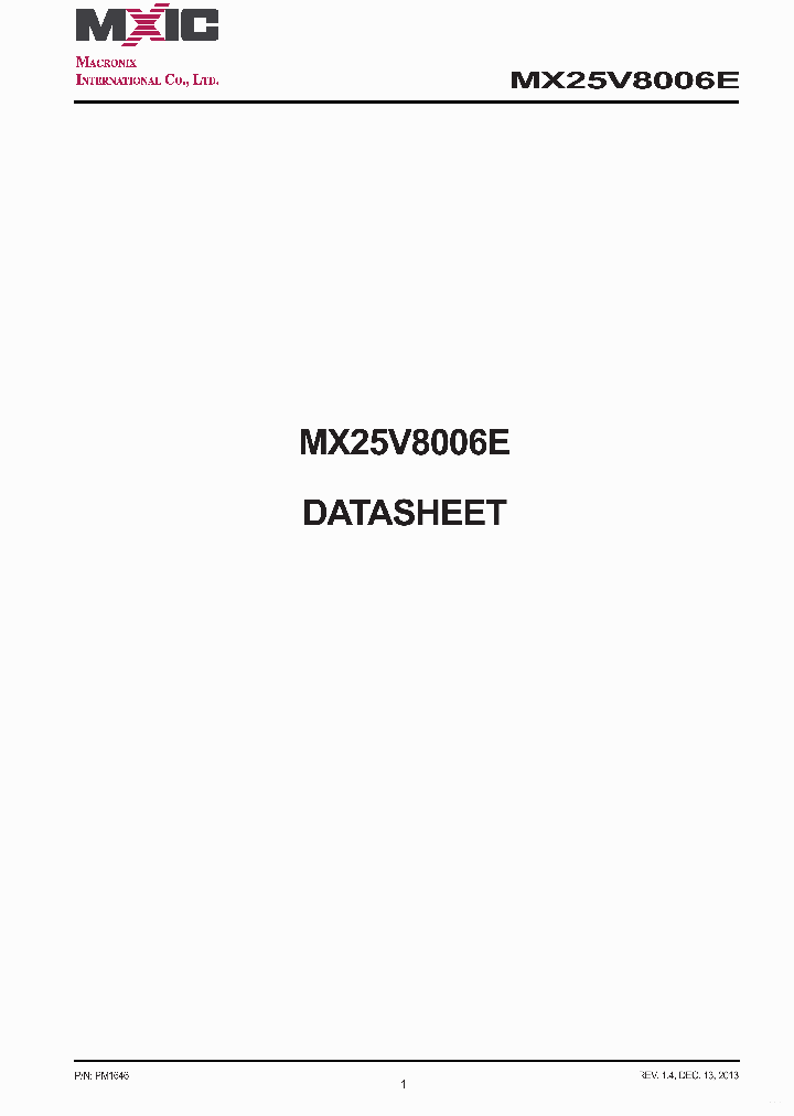 MX25V8006E_7888934.PDF Datasheet