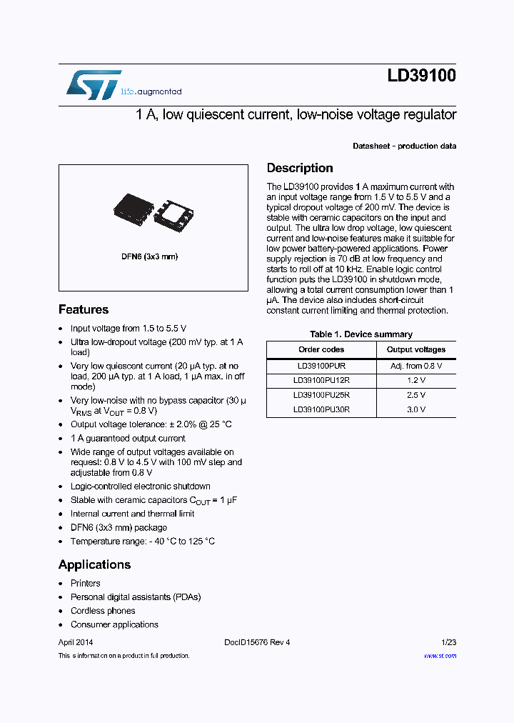 LD39100PU12R_8286581.PDF Datasheet