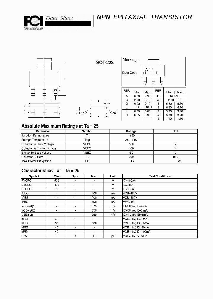 FMMTA44_8287114.PDF Datasheet