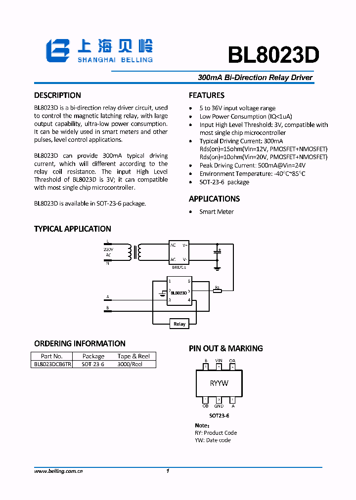 BL8023D_8287297.PDF Datasheet Download --- IC-ON-LINE