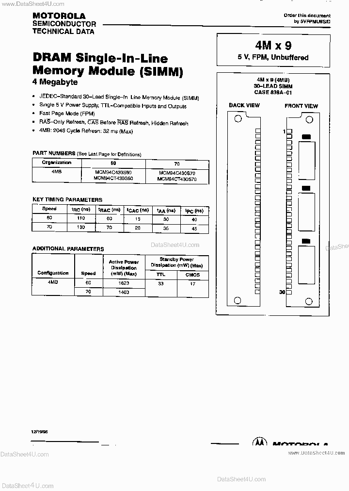 MCM94C430S70_7904982.PDF Datasheet