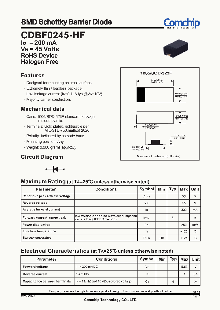 CDBF0245-HF_8288173.PDF Datasheet