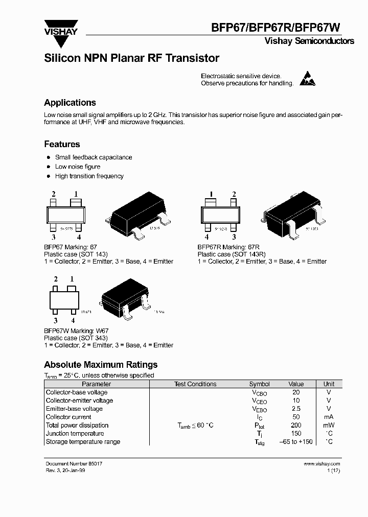 BFP67W_8290310.PDF Datasheet