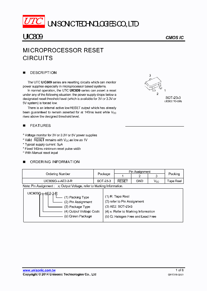 UIC809_8291982.PDF Datasheet