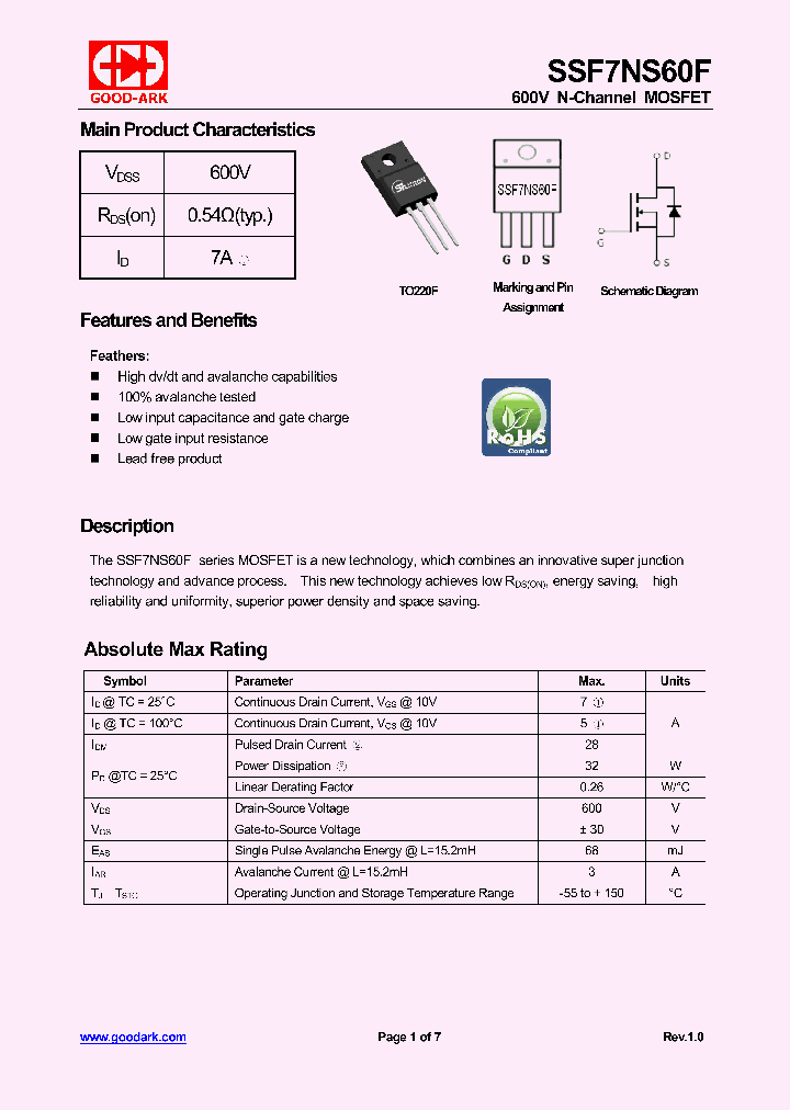 SSF7NS60F-15_8293638.PDF Datasheet