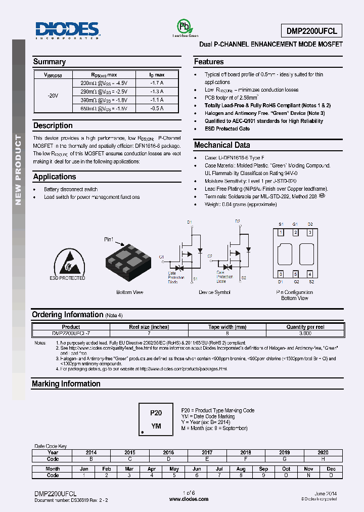 DMP2200UFCL_8294957.PDF Datasheet