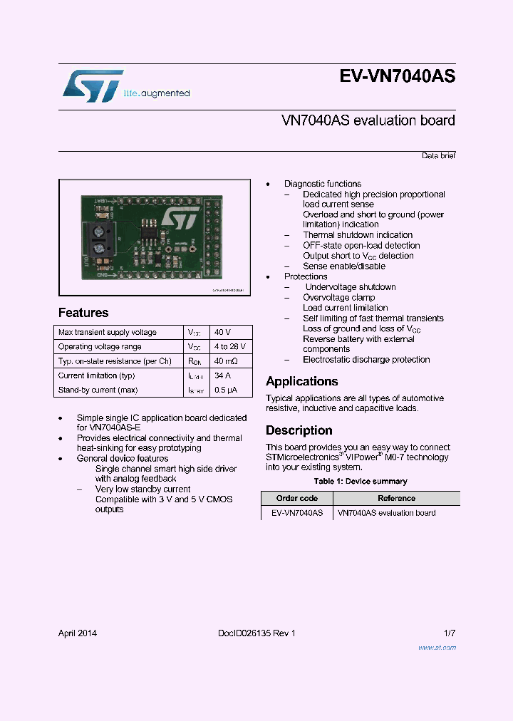 EV-VN7040AS_8300505.PDF Datasheet