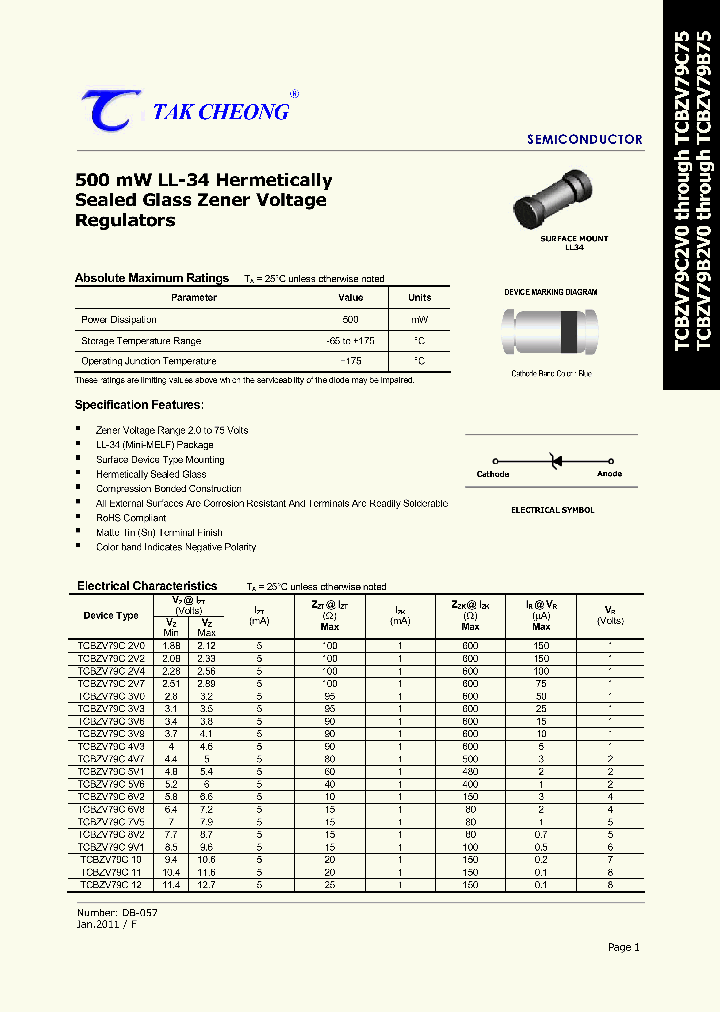TCBZX79B75_8301180.PDF Datasheet
