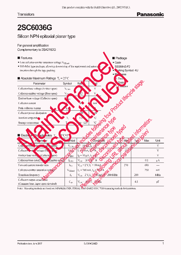 2SC6036G_8301926.PDF Datasheet