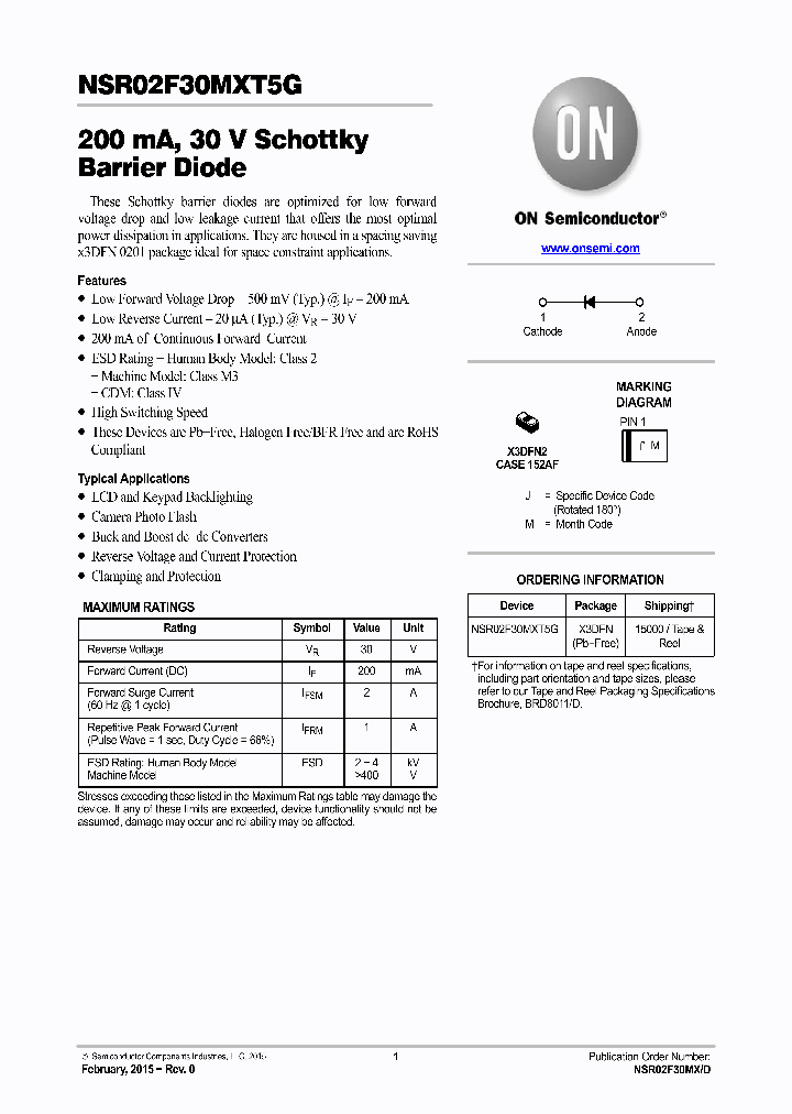 NSR02F30MXT5G_8304040.PDF Datasheet