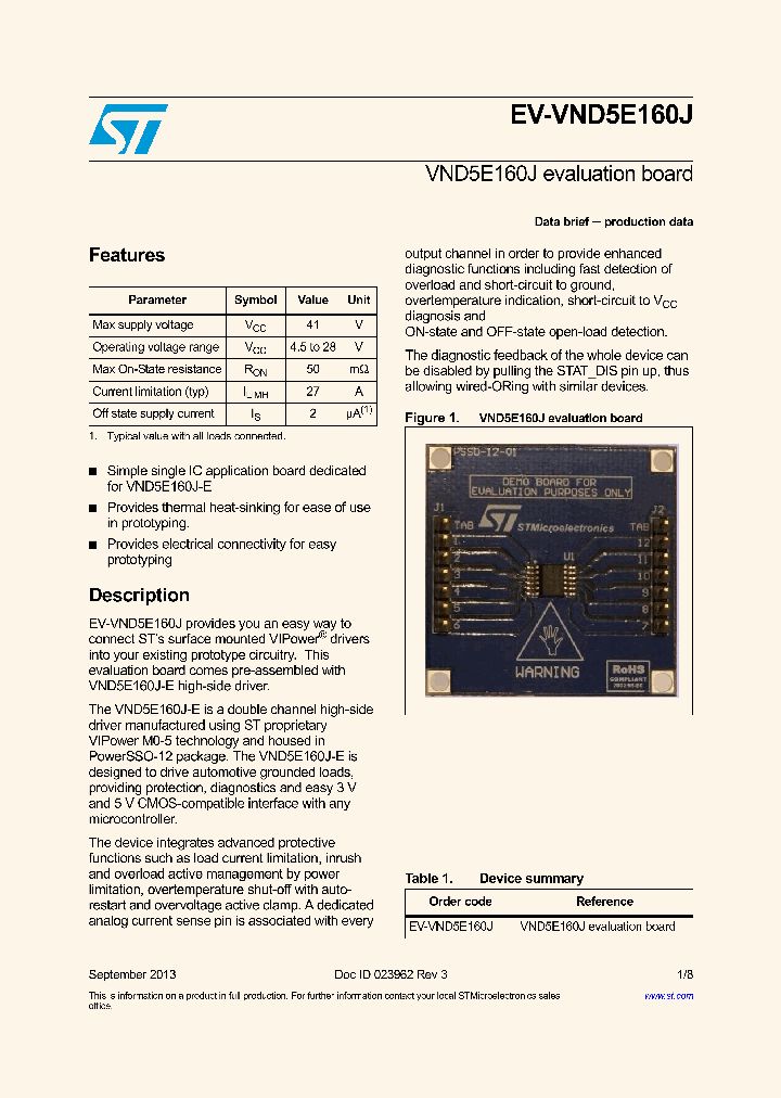 EV-VND5E160J_8304476.PDF Datasheet