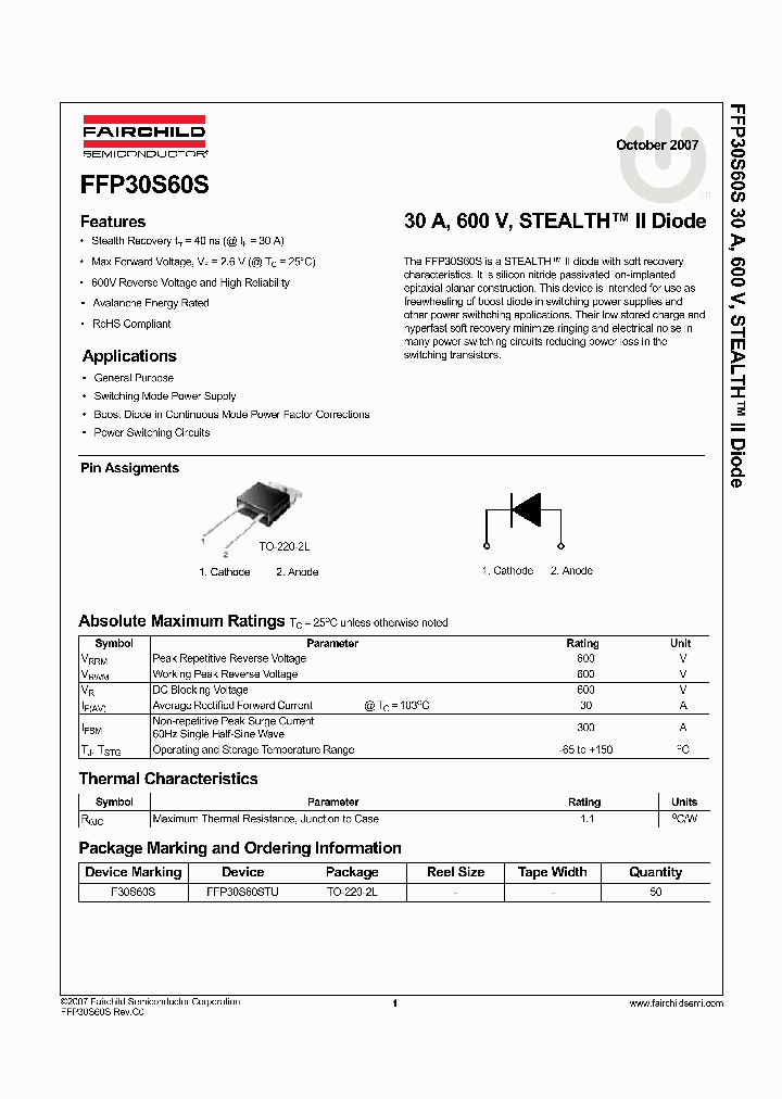 FFP30S60S_8305905.PDF Datasheet