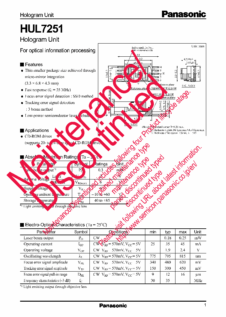 HUL7251_8307372.PDF Datasheet
