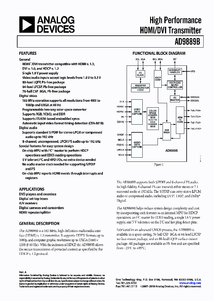 AD9889B_8308927.PDF Datasheet