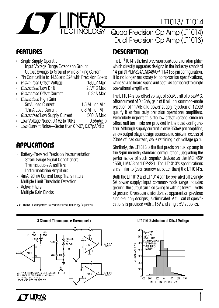 LT1013_8310307.PDF Datasheet Download --- IC-ON-LINE