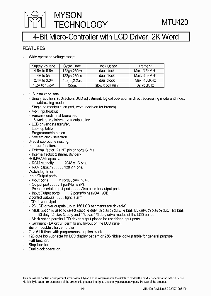 MTU420_8311761.PDF Datasheet