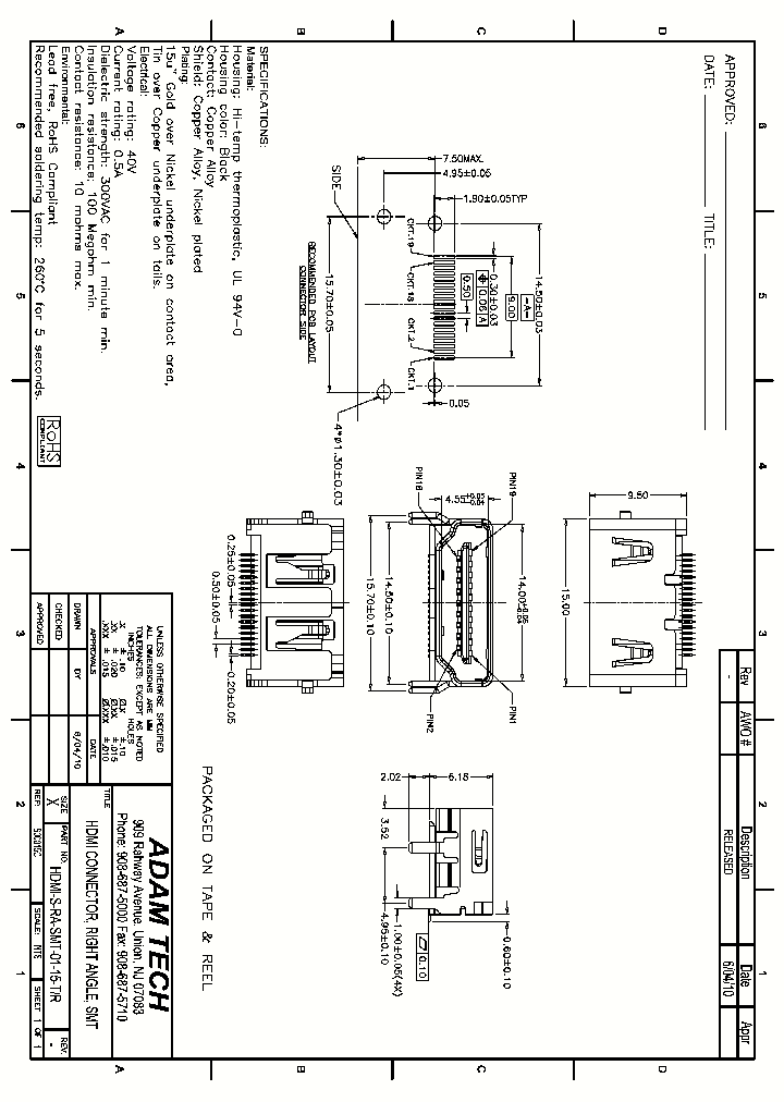 HDMISRA-SMT-0115TR_8311890.PDF Datasheet
