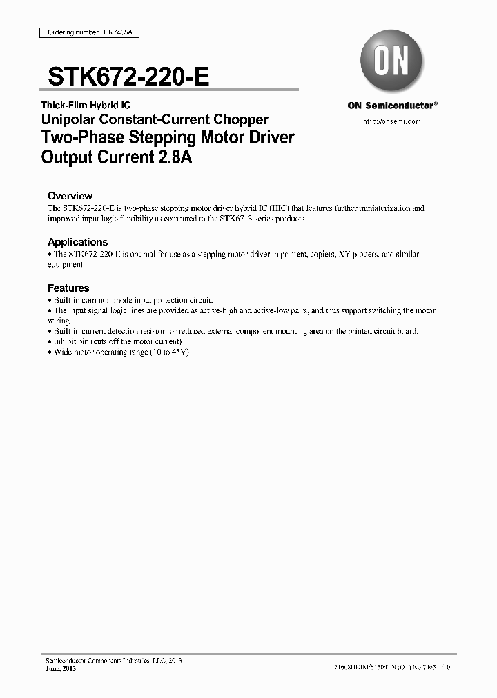 STK672-220-E_8312178.PDF Datasheet Download --- IC-ON-LINE