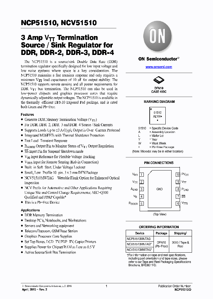 NCV51510MNTAG_8313627.PDF Datasheet