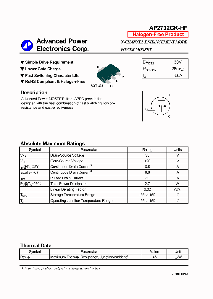 AP2732GK-HF-14_8317205.PDF Datasheet