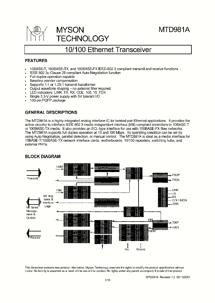 MTD981AF_8318208.PDF Datasheet