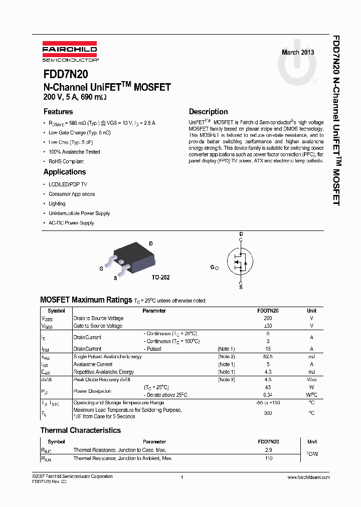 FDD7N20TM_8319719.PDF Datasheet