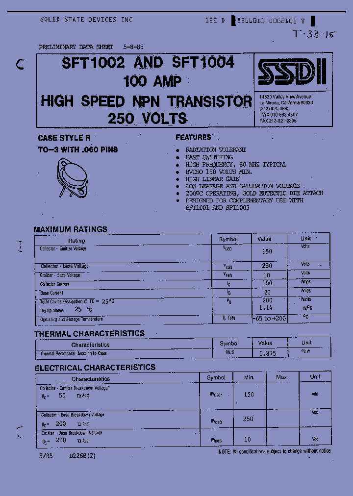 SFT1002_8320140.PDF Datasheet