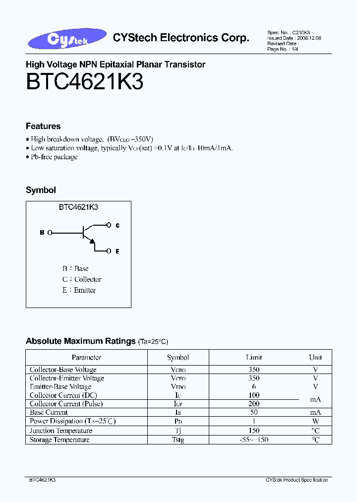 BTC4621K3_8320784.PDF Datasheet