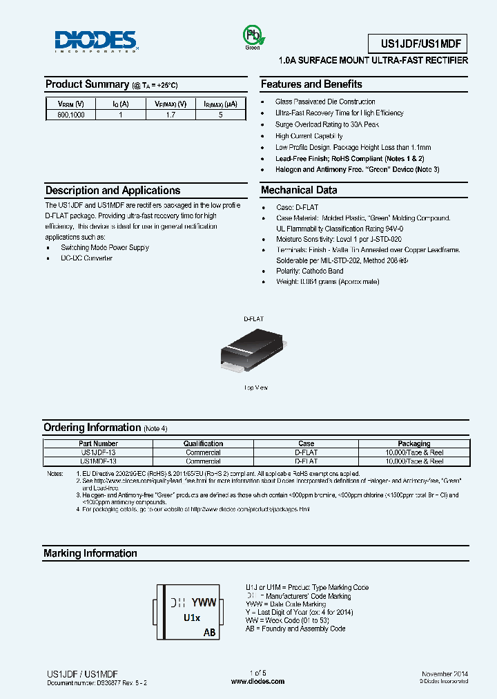 US1MDF-13_8326978.PDF Datasheet