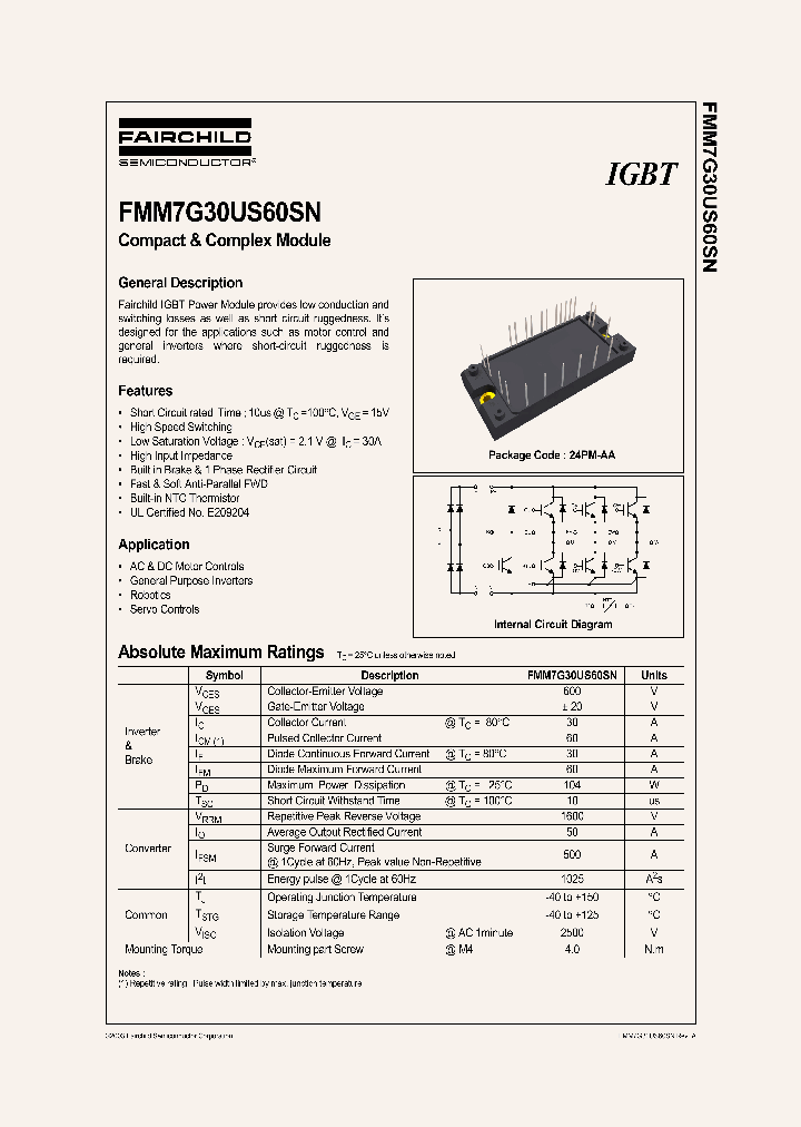 FMM7G30US60SN_8328342.PDF Datasheet