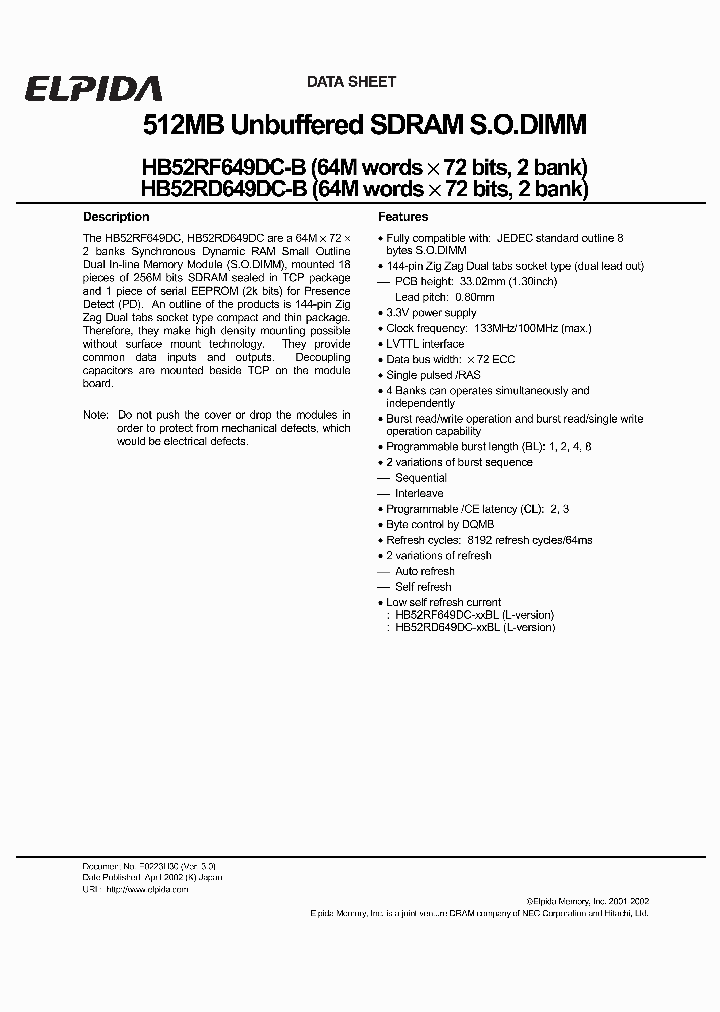 HB52RF649DC-A6BL_8329713.PDF Datasheet