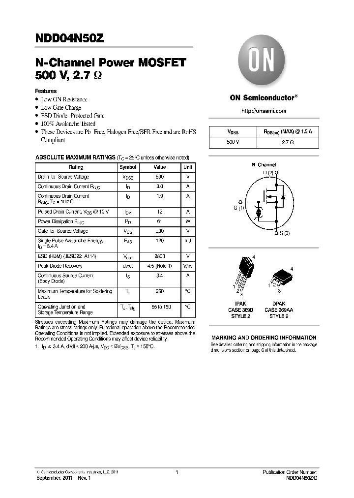 NDD04N50Z_8330078.PDF Datasheet