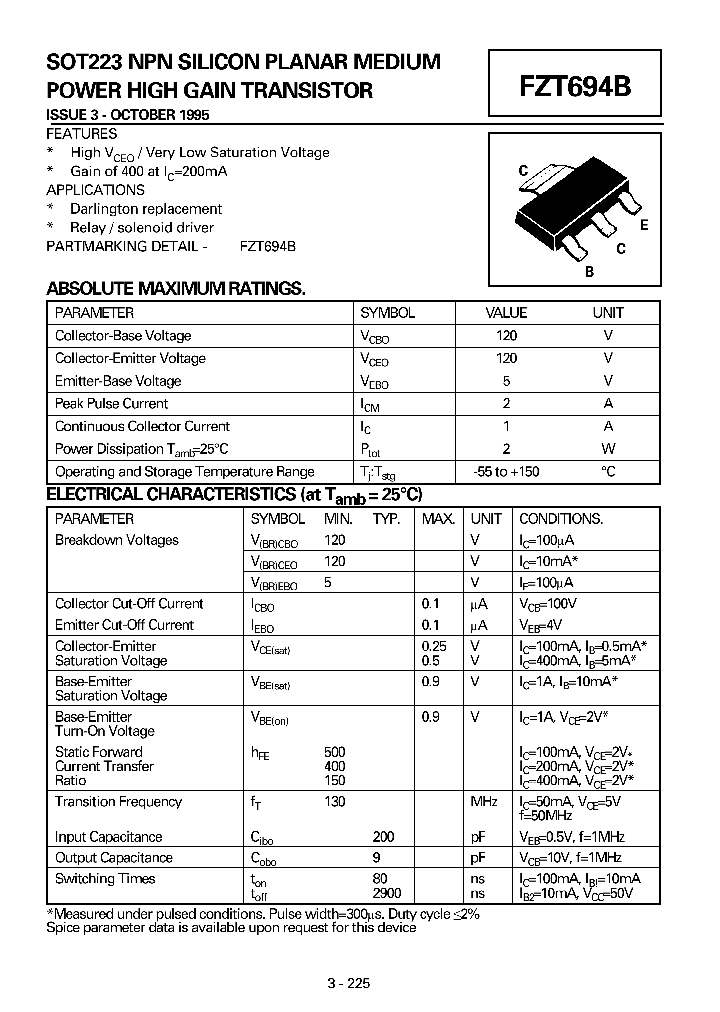 FZT694B_8331491.PDF Datasheet