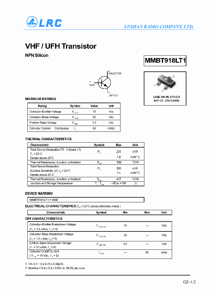 MMBT6918LT1_8331496.PDF Datasheet